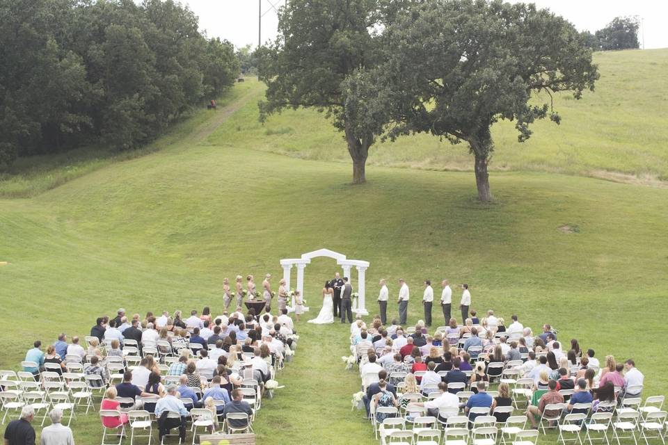 Outdoor wedding.