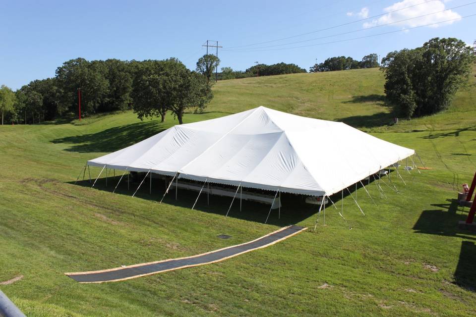 A tent reception