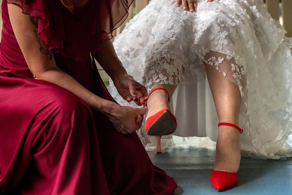 Red Shoes and Ruby Dress