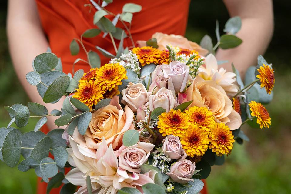 Orange Fall Bouquet