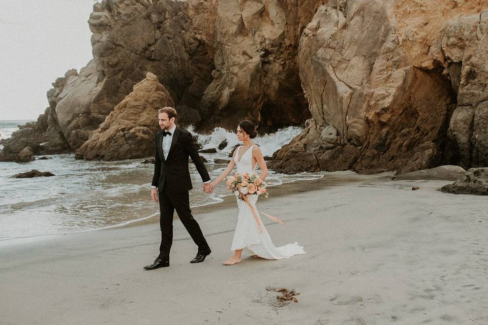 Black tie at the Beach