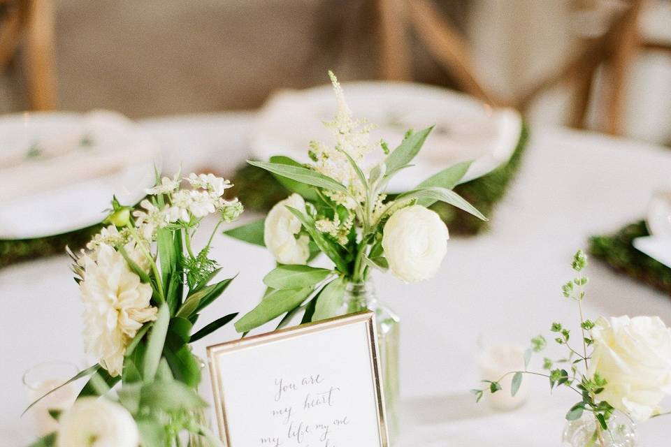 Wedding couple table