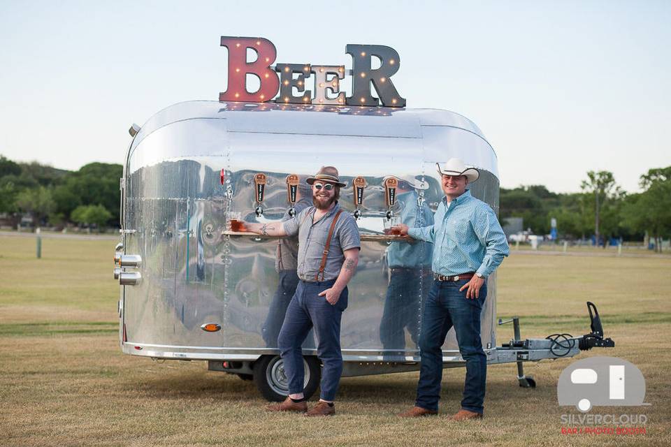 4 Tap Vintage Beer Trailer