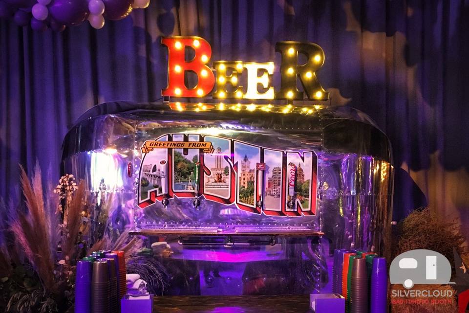 Beer Trailer At Indoor Venue