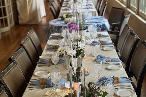 Long table on Front Porch