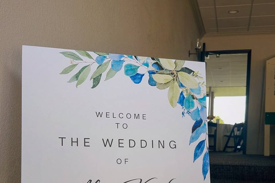 Welcome sign