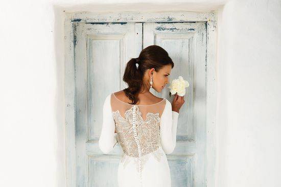 Beaded back gown