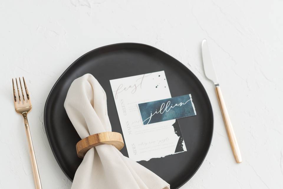 Placesetting tablescape