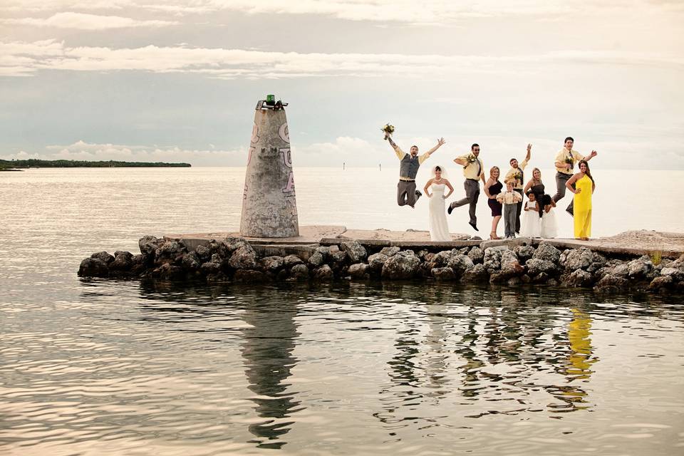 Marathon Key wedding