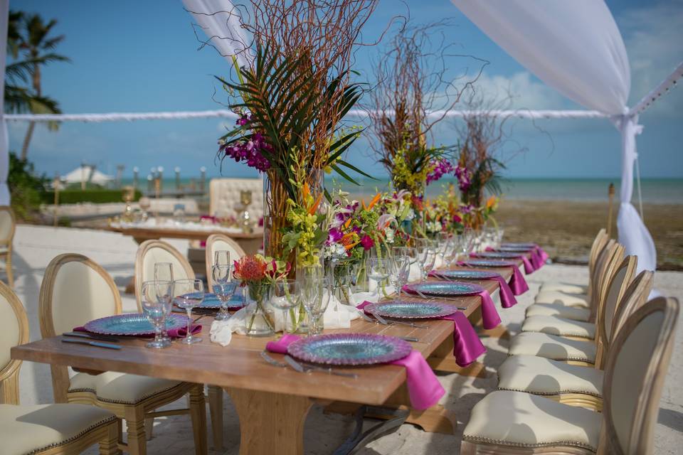 Islamorada tented wedding