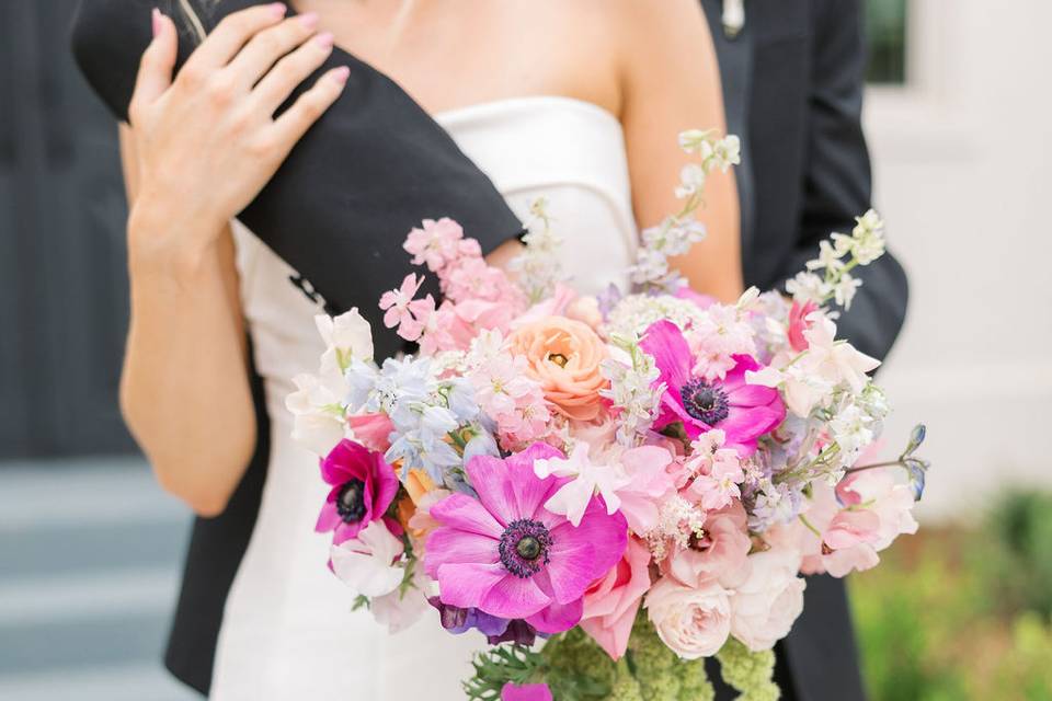 Bride's Colorful Bouquet