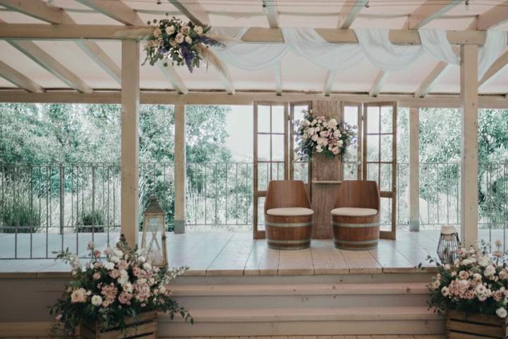 Reception in the garden