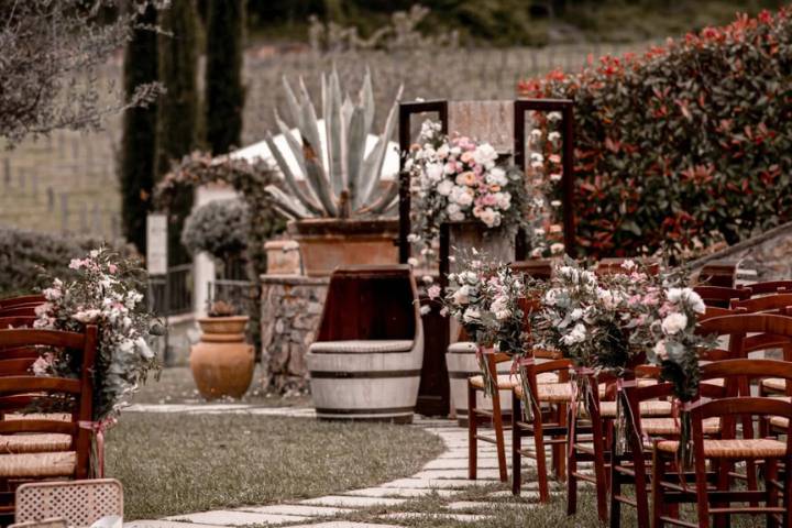 Ceremony in the patio