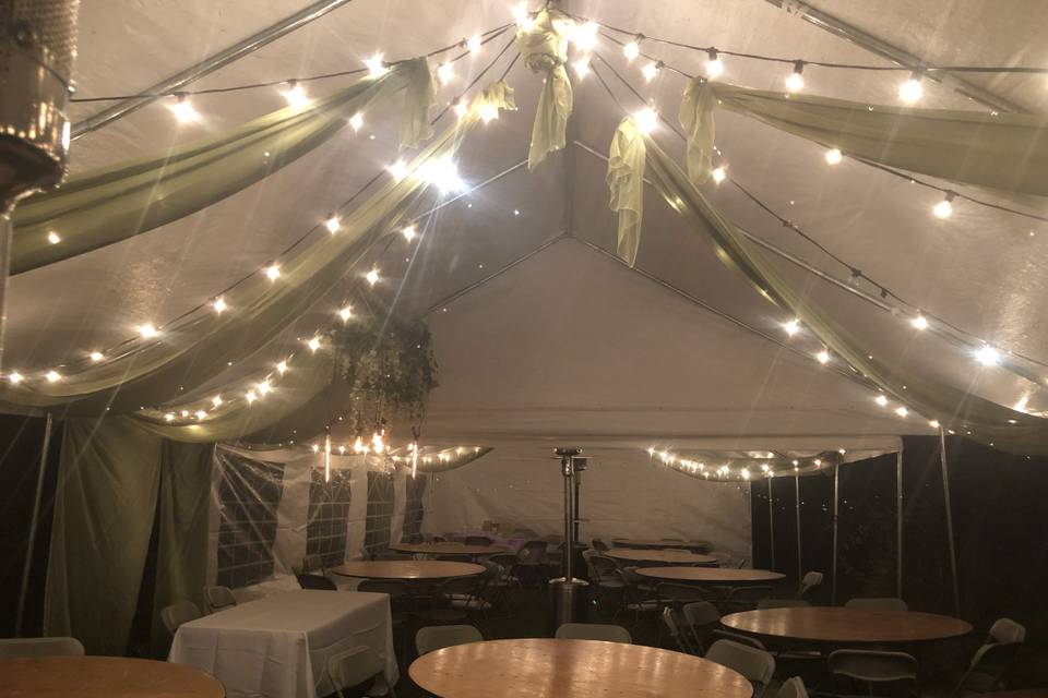 Tent Bistro Lighting