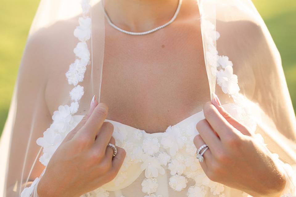 Fresh, flawless bridal look