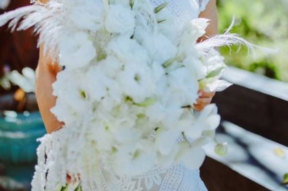Boho bridal look