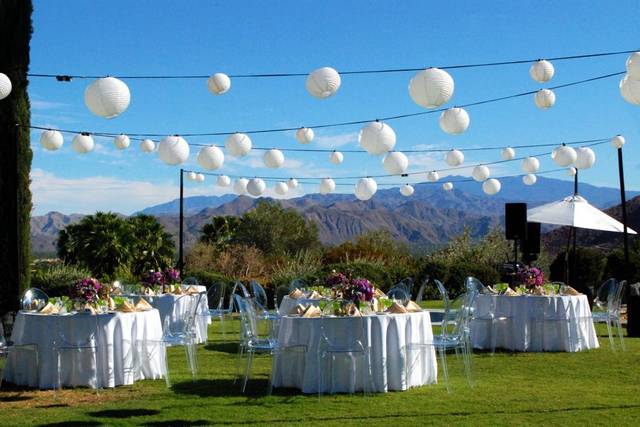 Wedding reception area