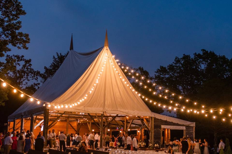 Lights on the tent