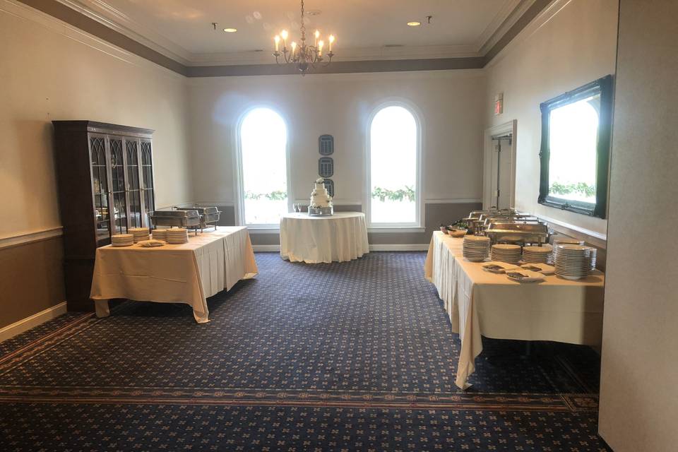 President's Room for Buffet and Cake Table