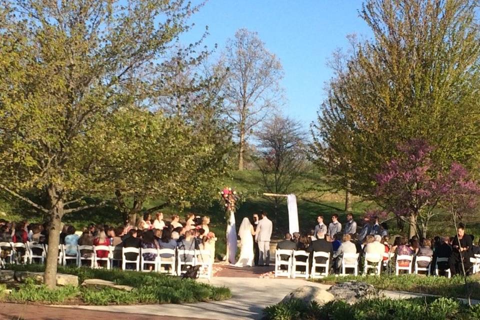 North patio ceremony