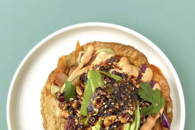 Oyster Mushroom Tostada