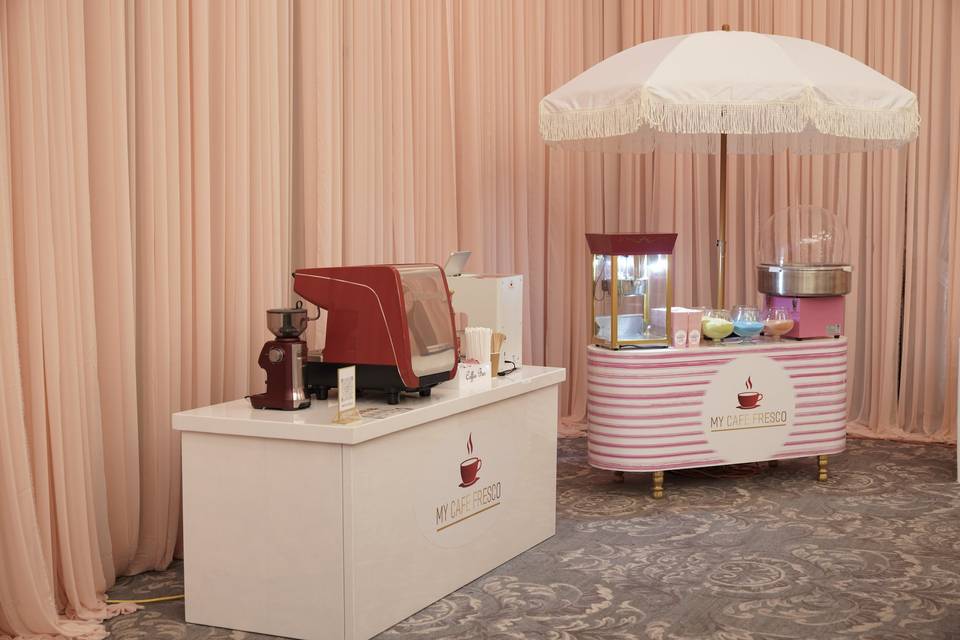 Espresso & Cotton Candy Cart