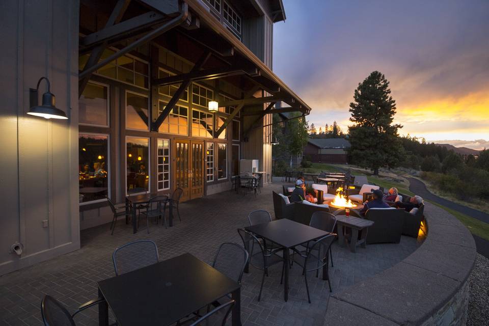 Restaurant Patio in winter