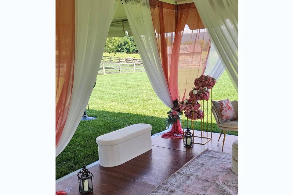 Mandap at Gordon Springs Farm