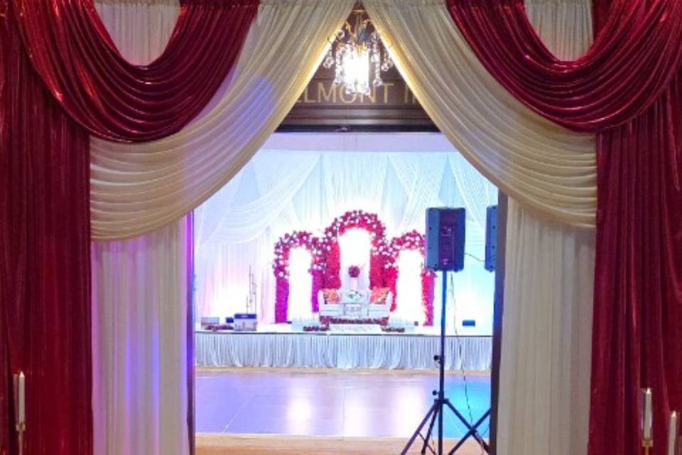 Wedding Setup at Hilton Dulles