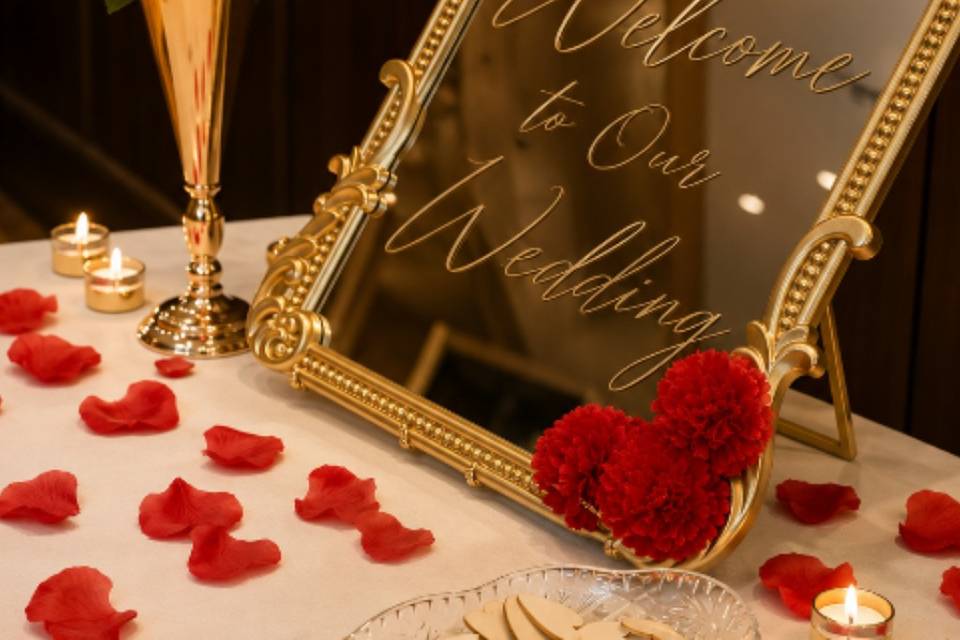 Wedding Setup at Hilton Dulles