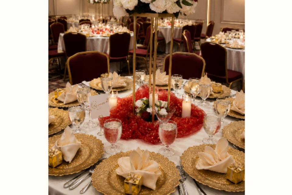 Wedding Setup at Hilton Dulles