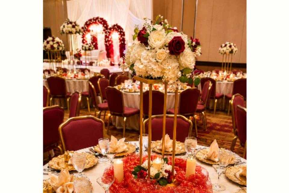 Wedding Setup at Hilton Dulles