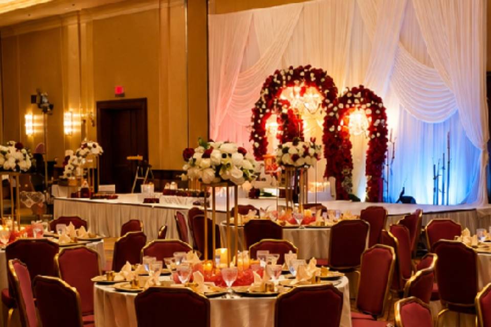 Wedding Setup at Hilton Dulles