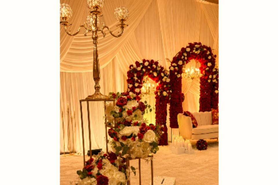 Wedding Setup at Hilton Dulles