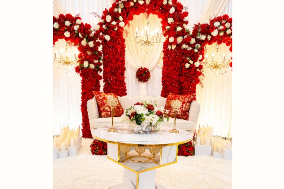 Wedding Setup at Hilton Dulles