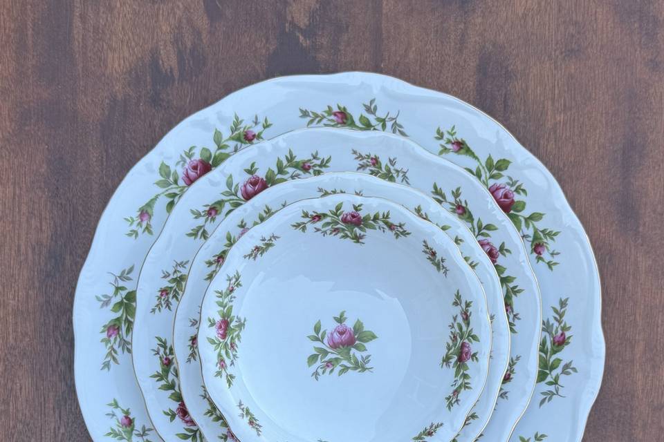 Vintage Rose China Rentals