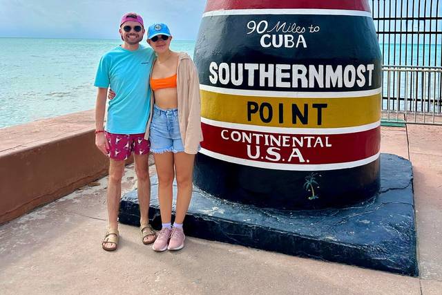 Couple in Key West at beach