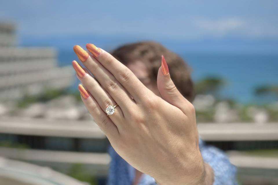 Engagement, showing ring