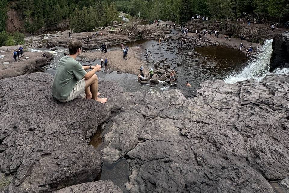 Waterfall in Minnesota Park