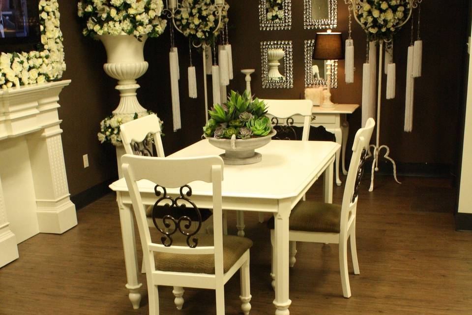Martina’s wedding consultation room.
Image Copyright: McCarthy Group Florists 2016