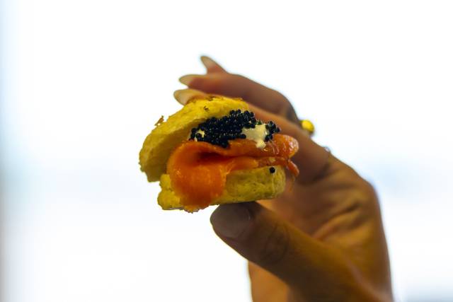 Mini Scones with Smoked Salmon