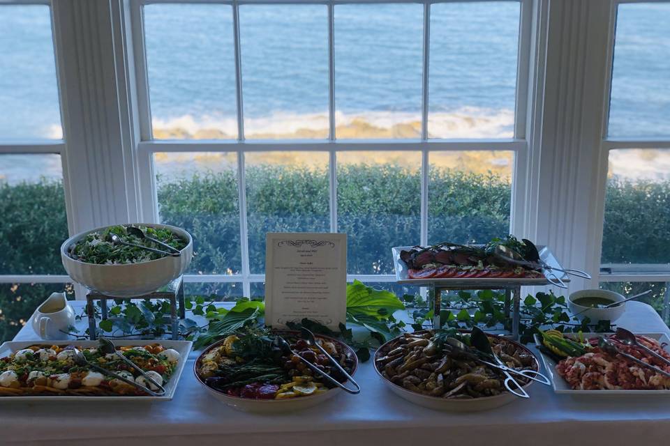Buffet with a view
