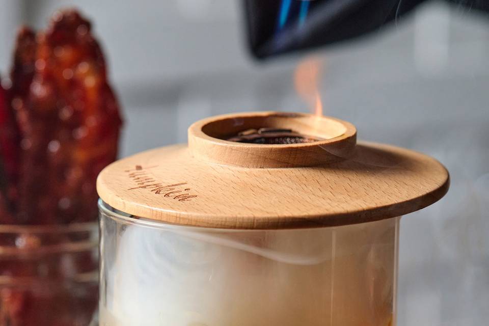 Smoked Old Fashioned Cocktail