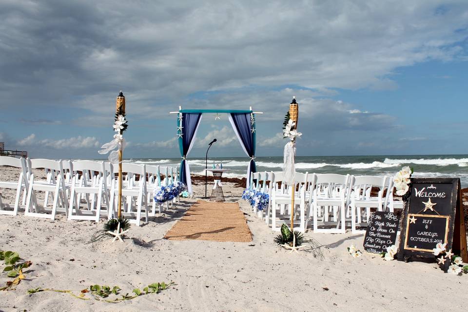 Beach wedding Melbourne Florid