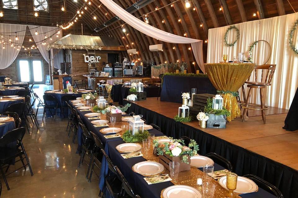 Long table set-up