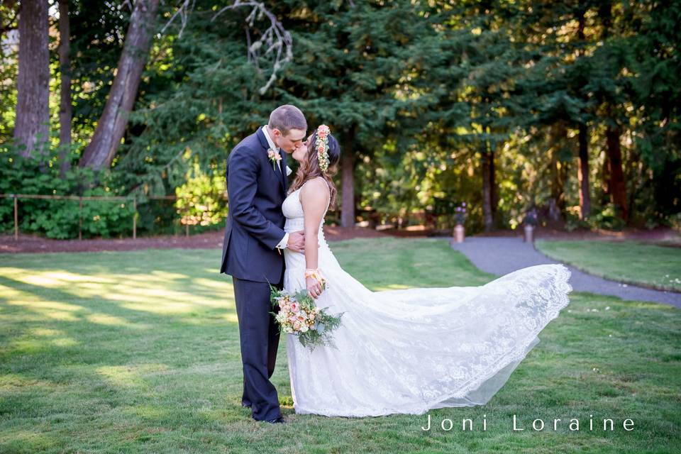 Couple on the lawn