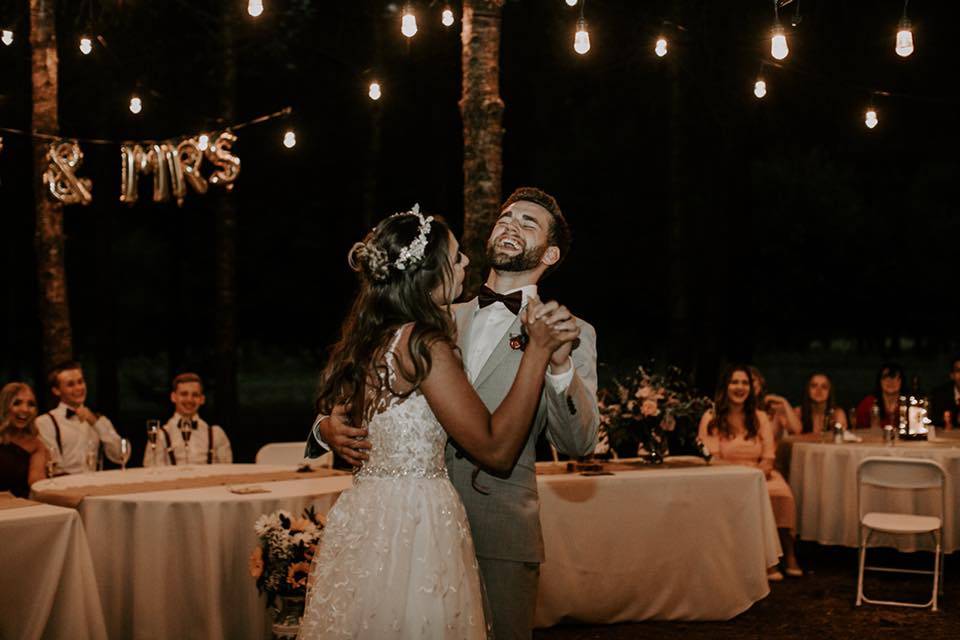 First Dance under the lights