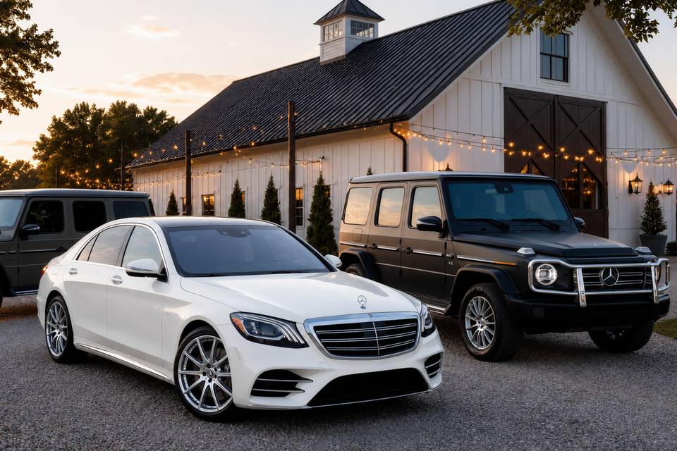Luxury wedding transportation
