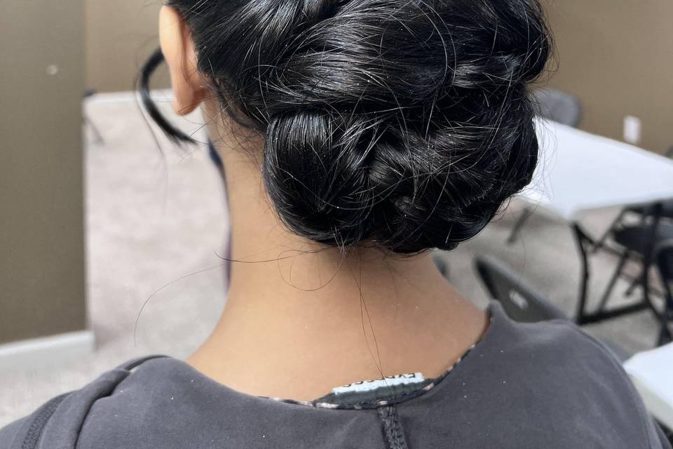 Bridal Reception makeup/hair