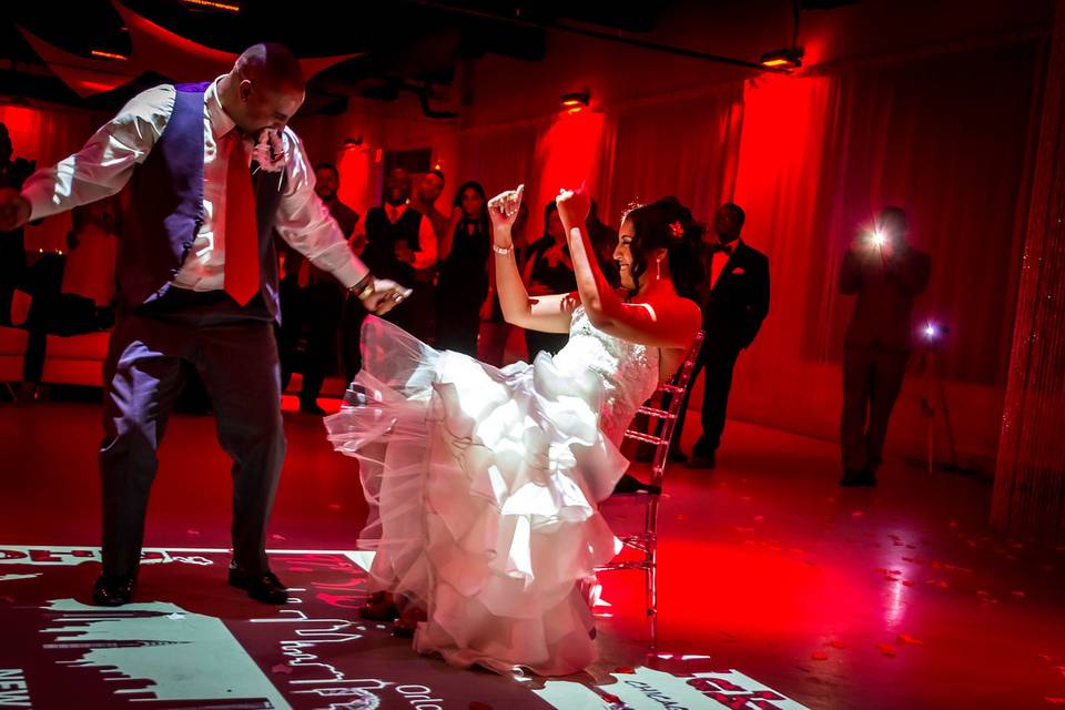 Couple dancing